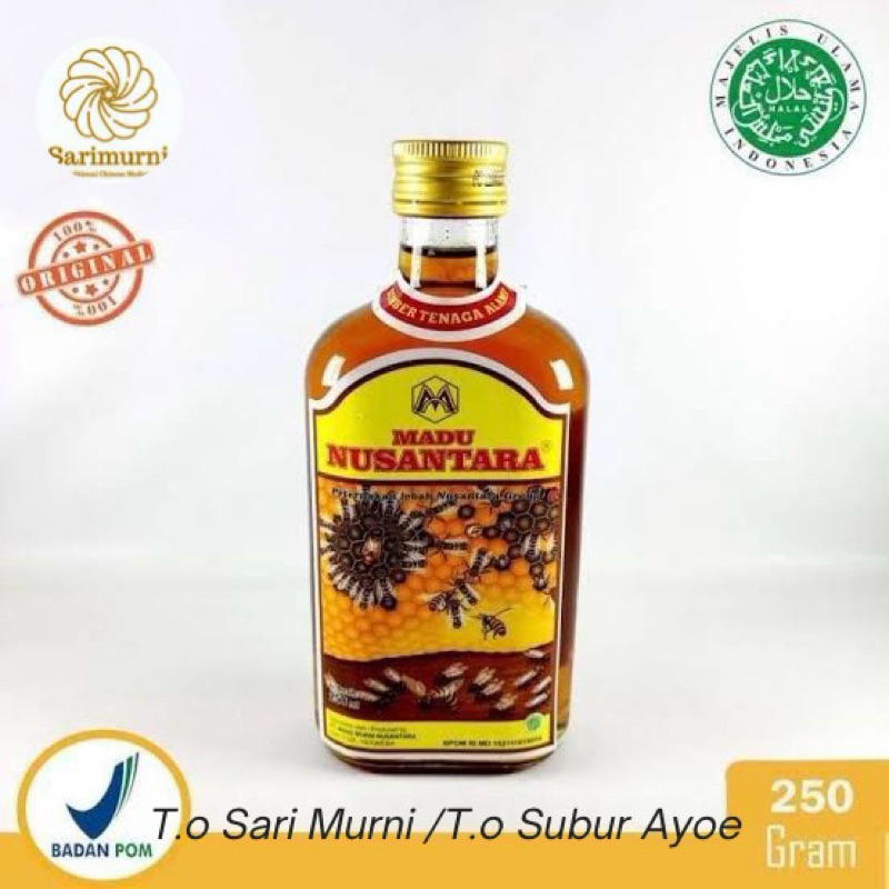 

Madu Super Bee Pollen Nusantara 250 ml Madu Super Nusantara 250ml / Madu Nusantara Asli 100%