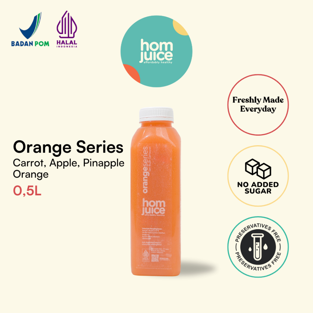 

Homjuice - Orange Series 500ml (Cold-Pressed Juice/Jus/Detox)