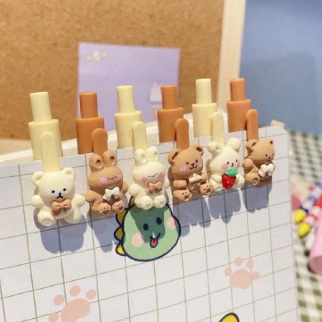 

AC-Pena Cetekan Karakter Bear Pita Lucu Pulpen Tinta Gel Cair Hitam Motif Beruang Unik Alat Tulis Sekolah Kantor