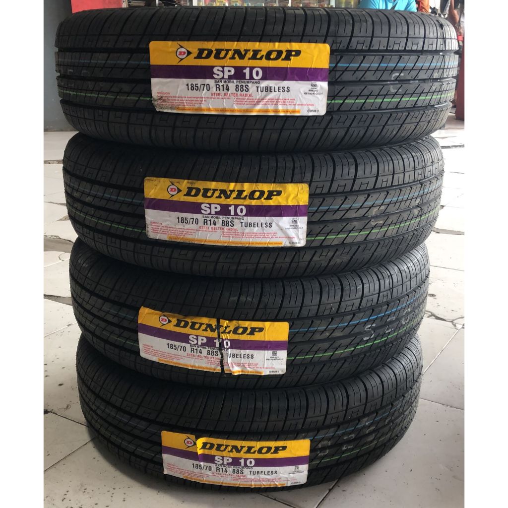 Ban Mobil Dunlop 185/70/14 SP10 88S Avanza Xenia Kijang Panther Agya Calya Sigra 185/70 R14 R 14