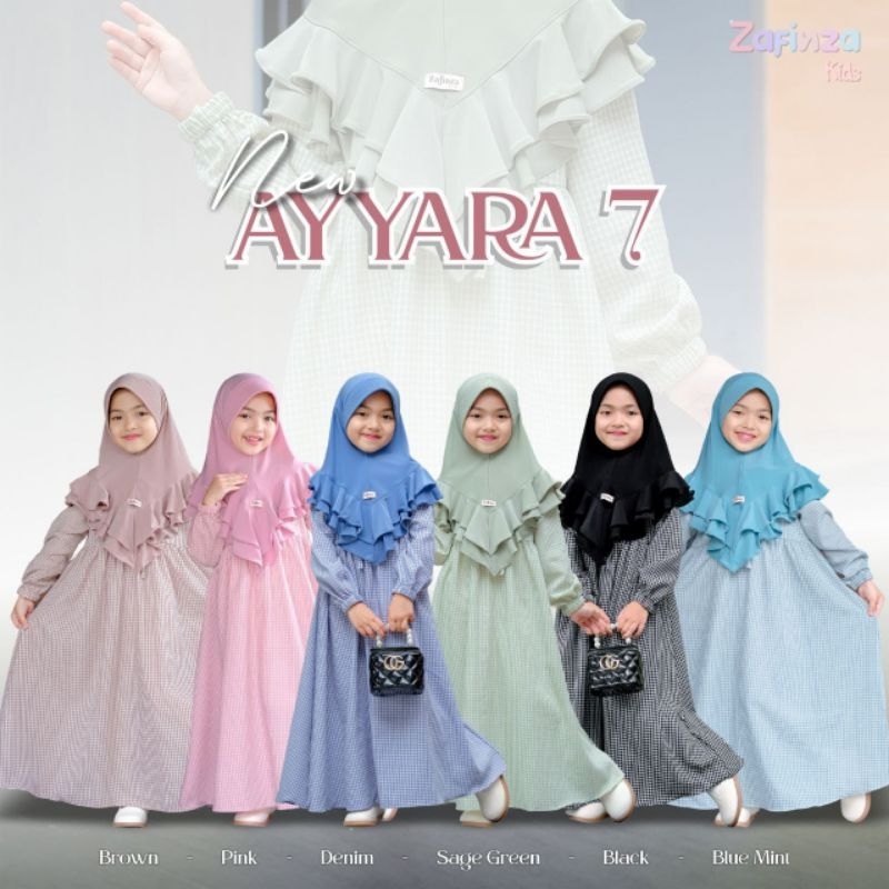 Ayyara 7 dress kids gamis anak premium by Zafinza