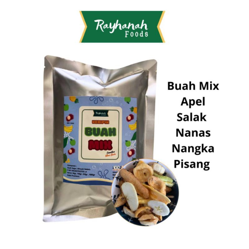 

keripik buah Rayhanah Foods keripik Apel Salak Nangka Pisang Rambak Keripik Mangga Keripik Nanas oleh oleh khas batu buah asli 50 gram