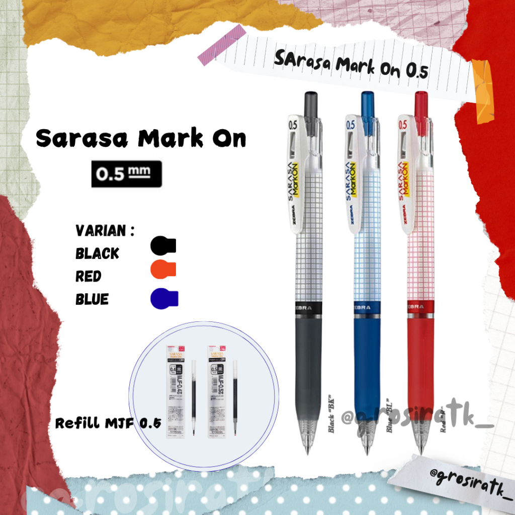 

Zebra Sarasa Mark On 0.5 / Sarasa Clip