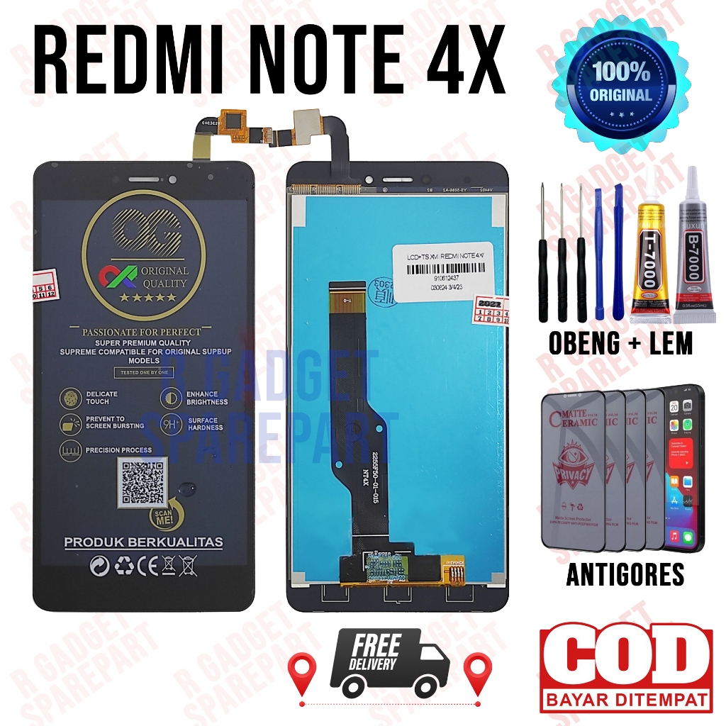 Lcd Redmi Note 4X Original OEM Quality Lcd Touchscreen Redmi Note 4X Fullset
