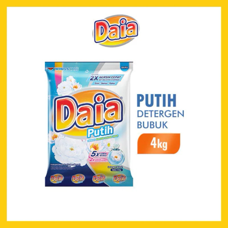 DAIA DETERJEN BUBUK PUTIH 4 KG