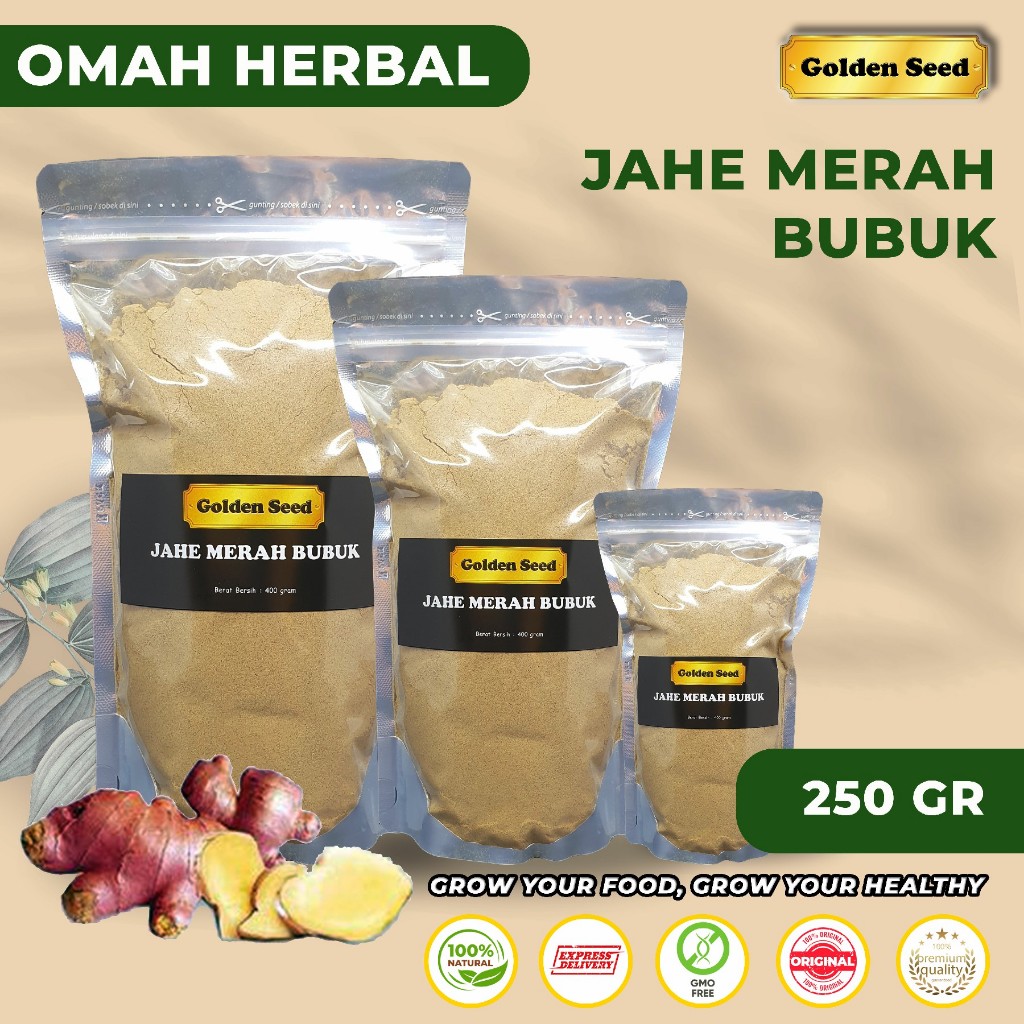 

BUBUK JAHE MERAH 250 GRAM / JAHE MERAH BUBUK MURNI 250GR PREMIUM ASLI 100% / BUBUK JAHE MERAH LOKAL / GINGER POWDER TANPA CAMPURAN 250 GR