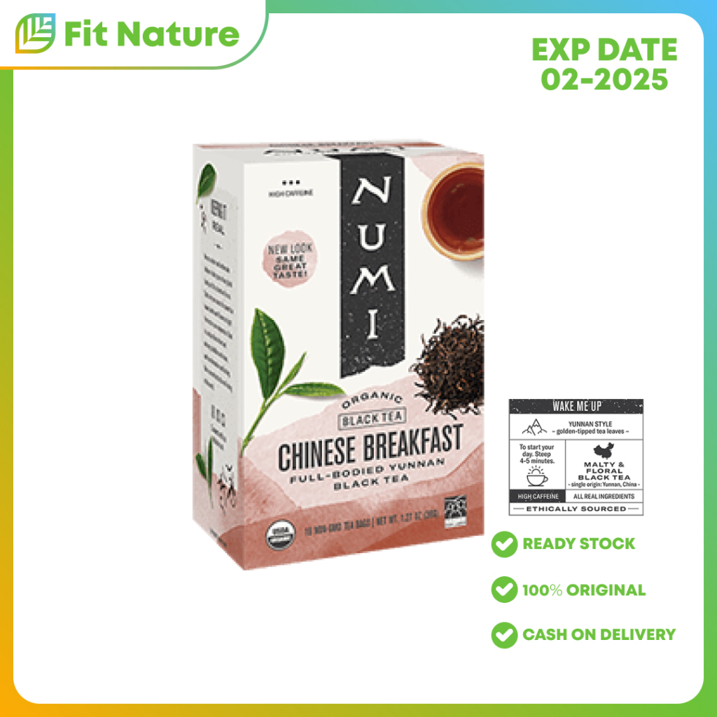 

Teh Celup Organik Organic Chinese Breakfast Tea Numi 36 g