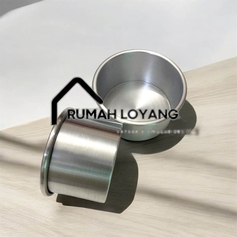 Loyang bulat press / Bento cake 8 10 12 14 cm tinggi 7 cm bahan berkualitas ketebalan 0.8 mm