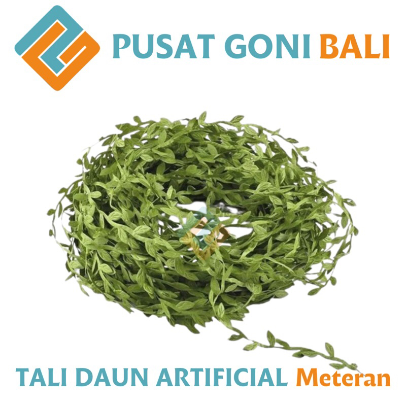 

Tali Daun Artifical Meteran - Artificial Leaf - Pita Daun Dekorasi - Leaf Ribbon - Pita Daun Rustic - Daun Artificial