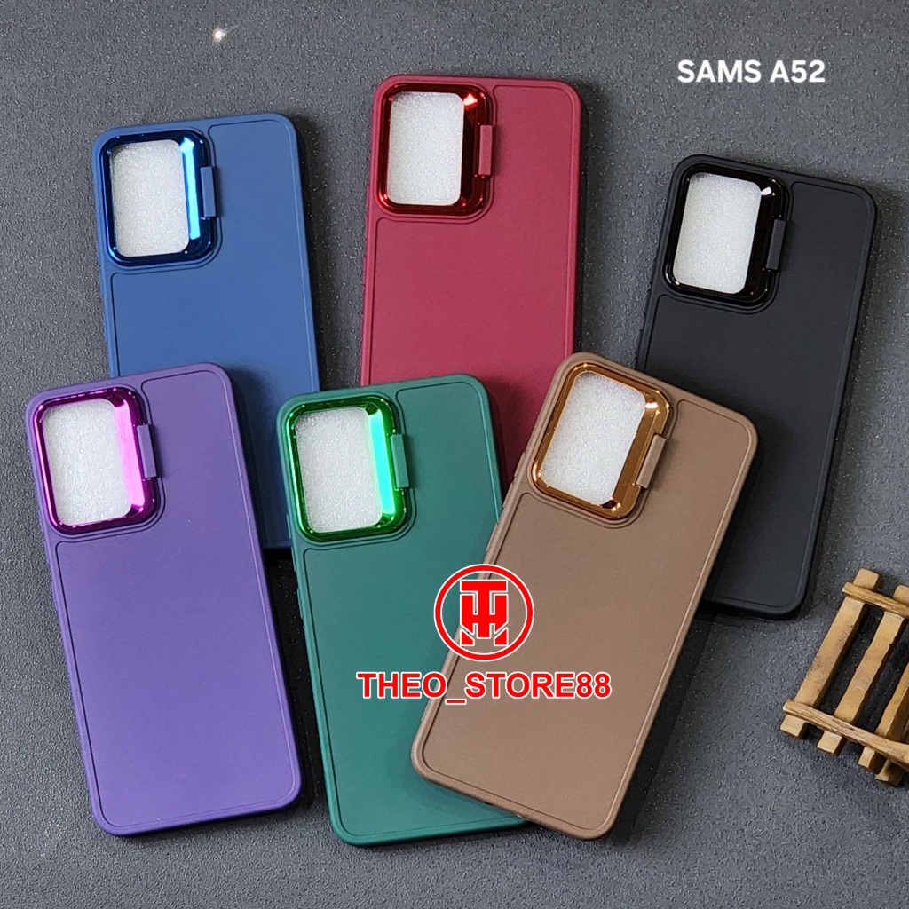 SAMSUNG A52  CASE MACARON KICKSTAND CAMERA CASE STAND CAMERA SAMSUNG A52