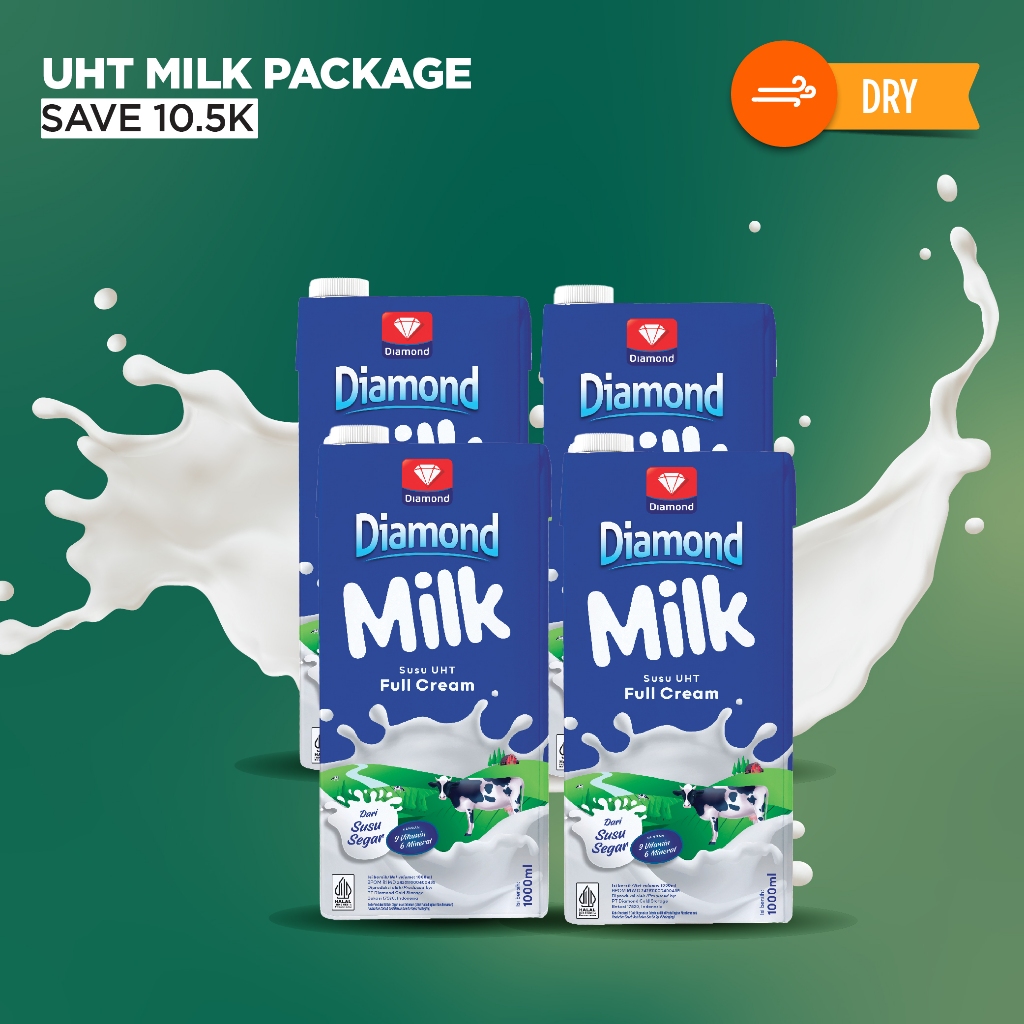 

PROMO DIAMOND UHT MILK FULL CREAM 1 LT