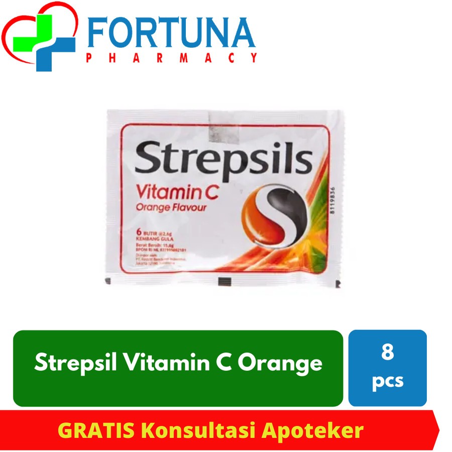 

Strepsil Vitamin C Orange isi 8