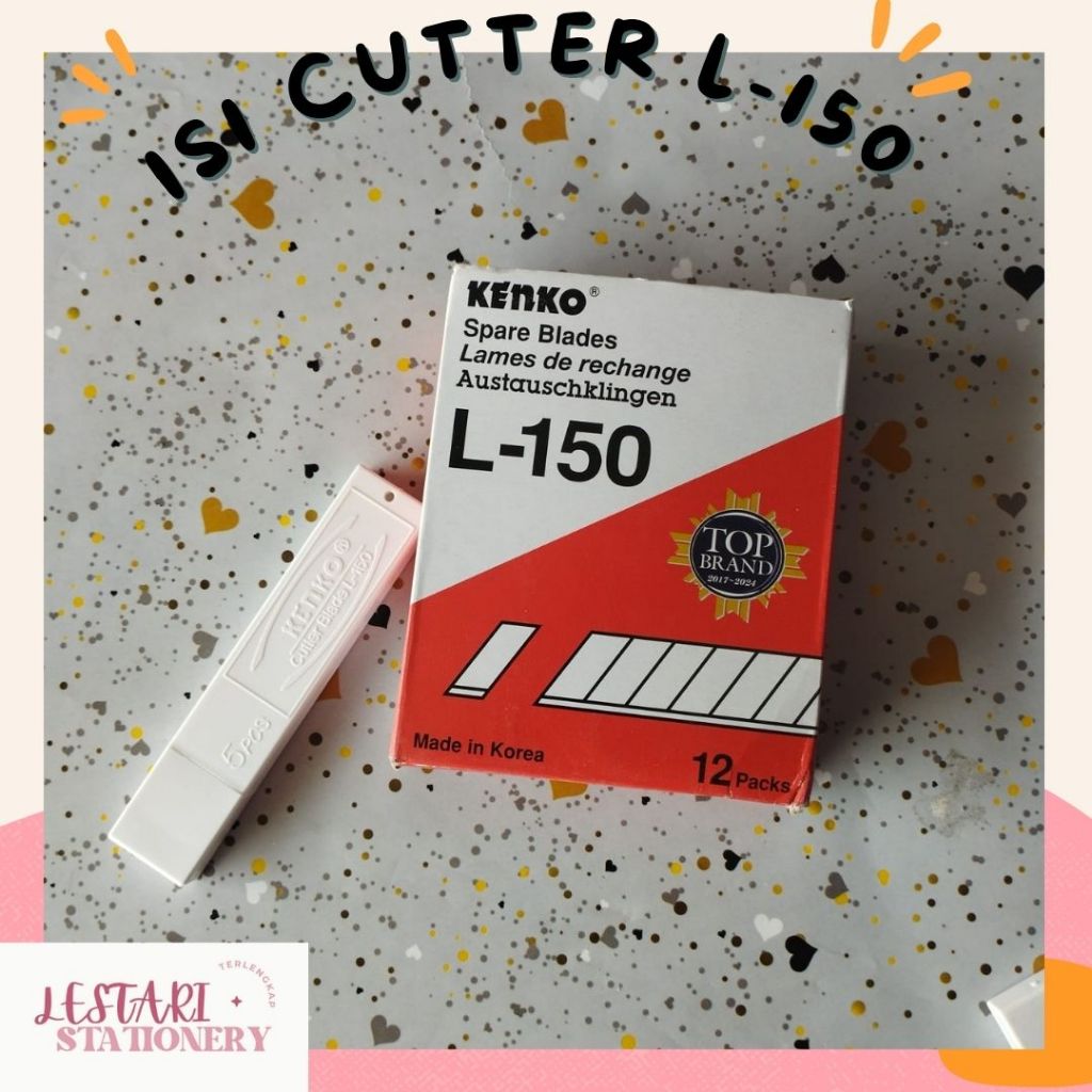 

Isi Cutter Kenko L-150 | ISi cutter Besar Kenko | Isi Pisau Cutter |Anak cutter besar | Lestari Stationery