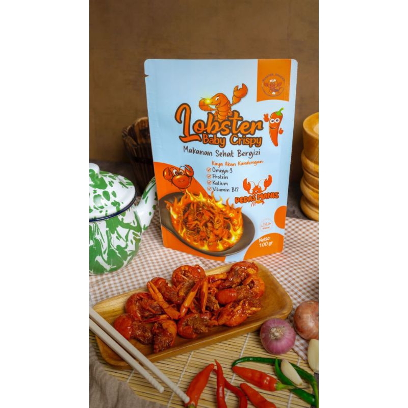 

Lobster Air Tawar Crispy Cemilan 100 g