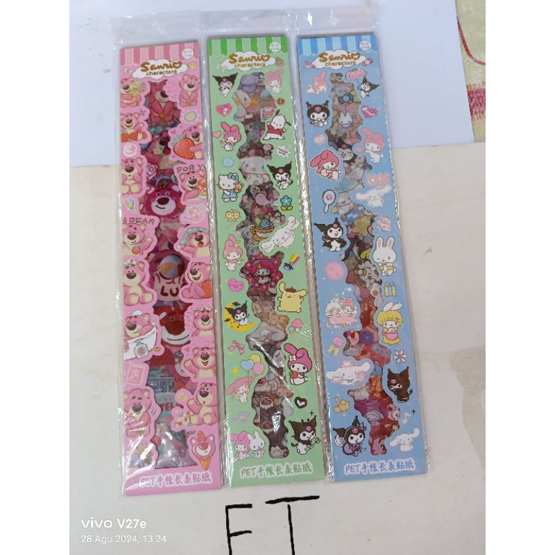 

stiker sanrio panjang 20 pcs