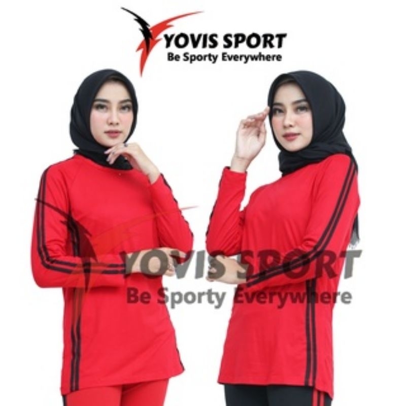 RB Baju Senam Olahraga Wanita Aerobic Muslim Muslimah Pakaian Zumba Aerobik Yoga Terbaru Jumbo