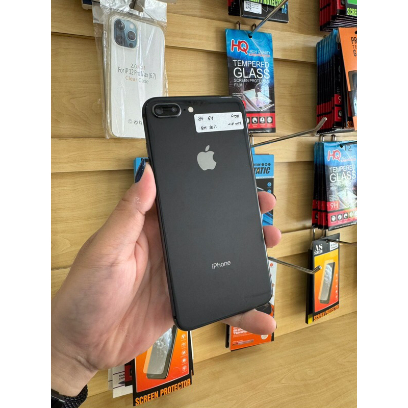 IPHONE 8+ PLUS 64gb MINUS WIFI ONLY SINYAL OFF -FULLSET