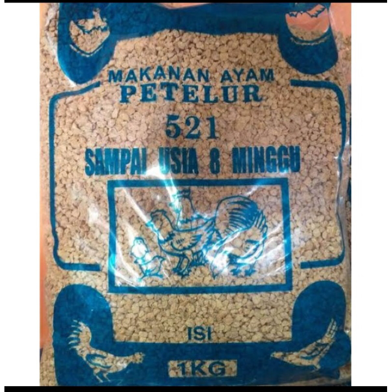 Pakan Ayam Petelur Pur 521 Petelur Ayam Bebek Entok 500 gram