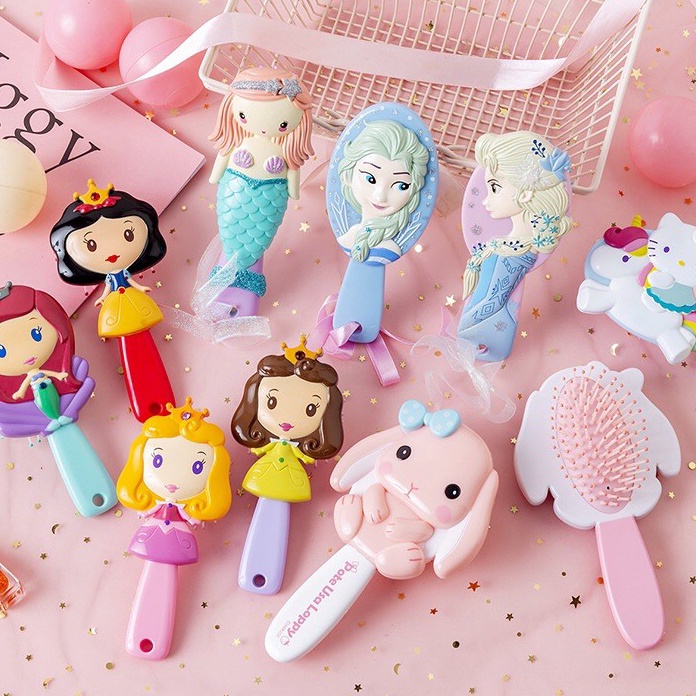 TREND TERKINI Sisir Anak Princess  sisir elsa frozen rapunzel ariel