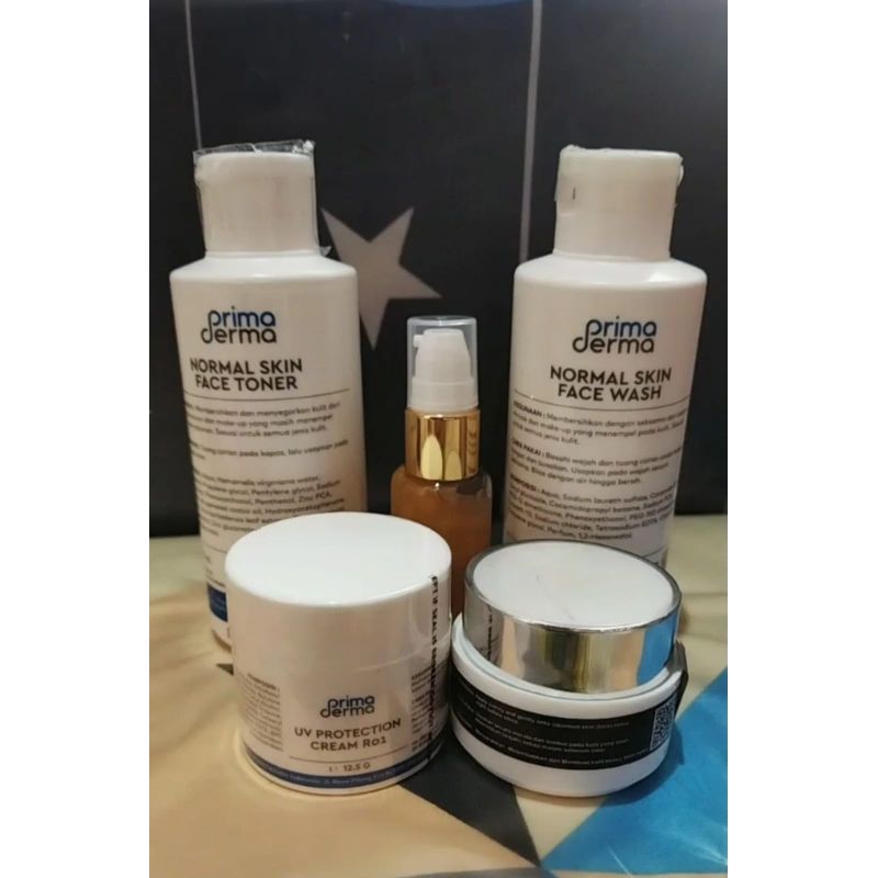 krim malam dan serum glowing primaderma