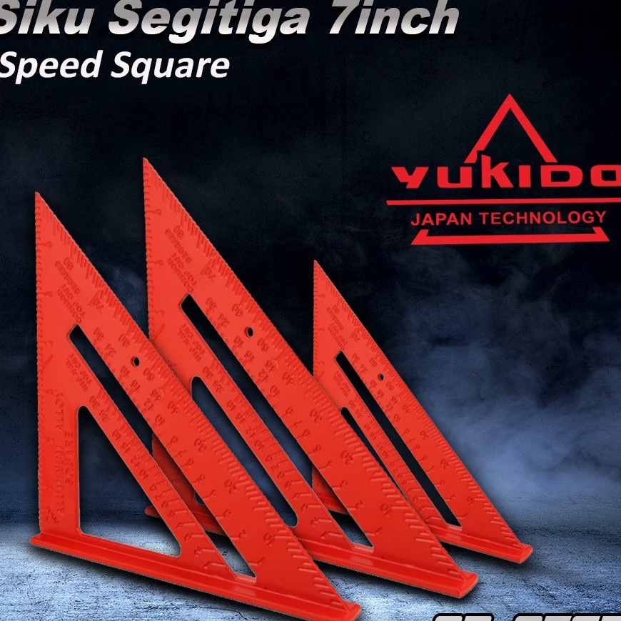 

PROMO TERBATAS Promo SEGITIGA penggaris Besi 7 inch siku sudut alat pengukur ruler Termurah