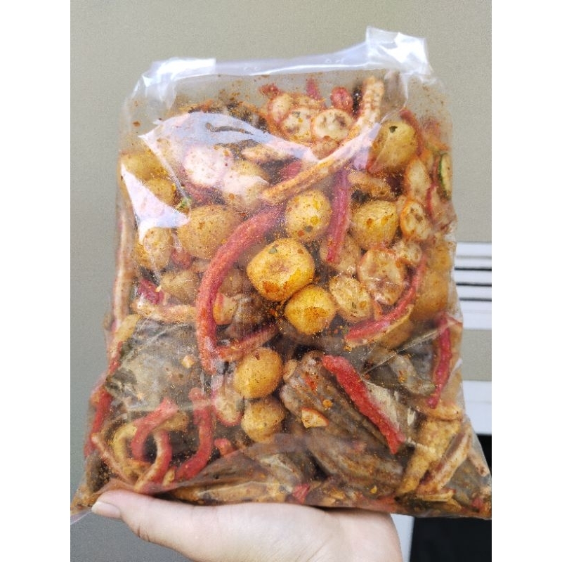 Seblak campur/mix isi aneka seblak kering bumbu pedas cikruh 1kg