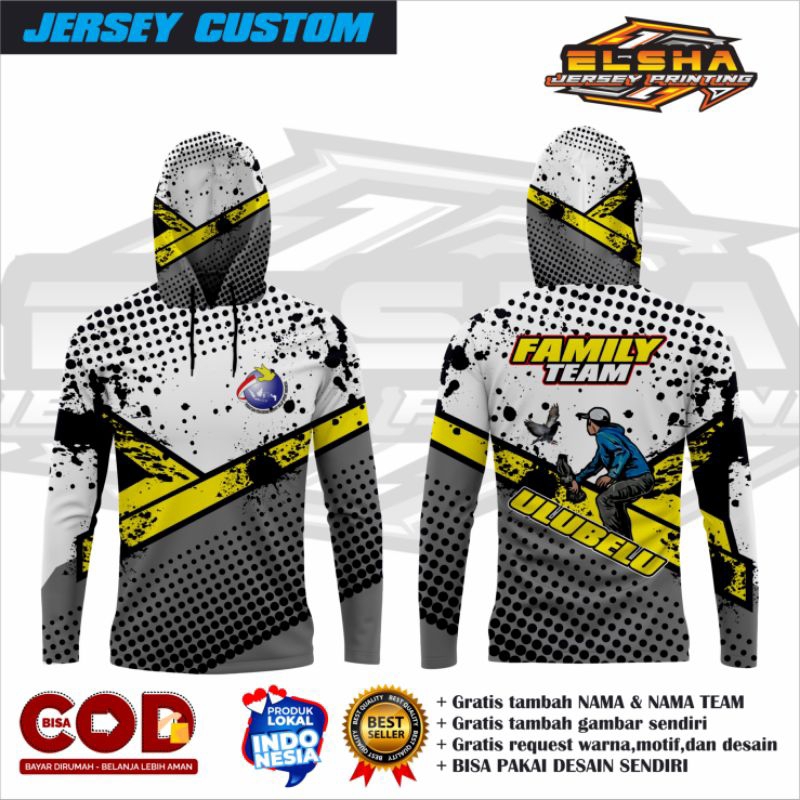 JERSEY MERPATI/JERSEY MERPATI BALAP KOLONG CUSTOM/JERSEY MERPATI BEBAS DESAIN