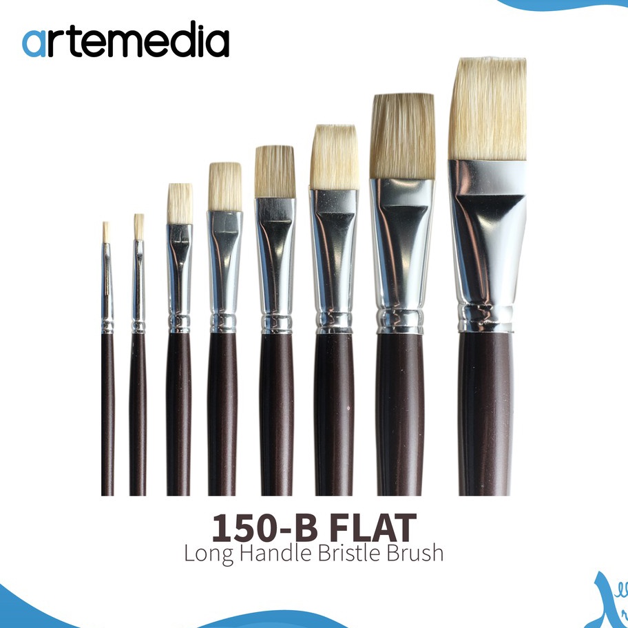 

EKSTRA PROMO Artemedia 15B Flat Bristle Brush Kuas Cat Minyak
