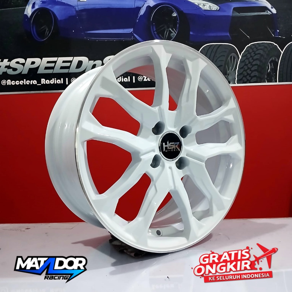 Velg Mobil R16 Warna Putih pcd 4x100 lebar 7 Et 42
