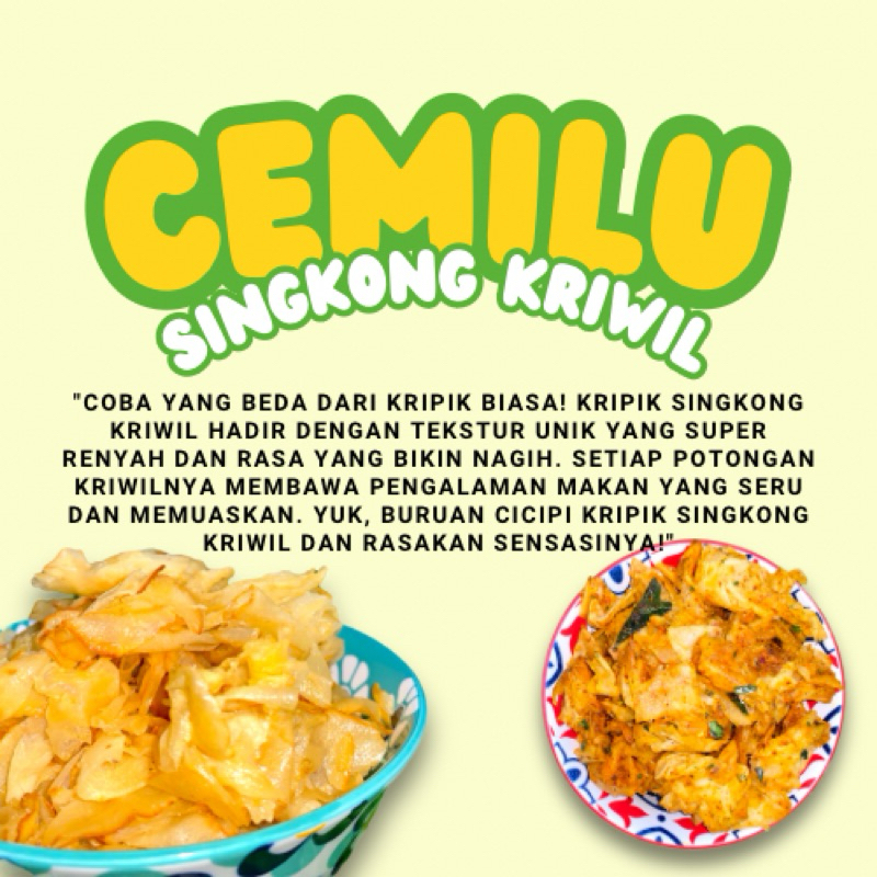 

Kripik Singkong Kriwil kemasan plastik 250gr [COD]