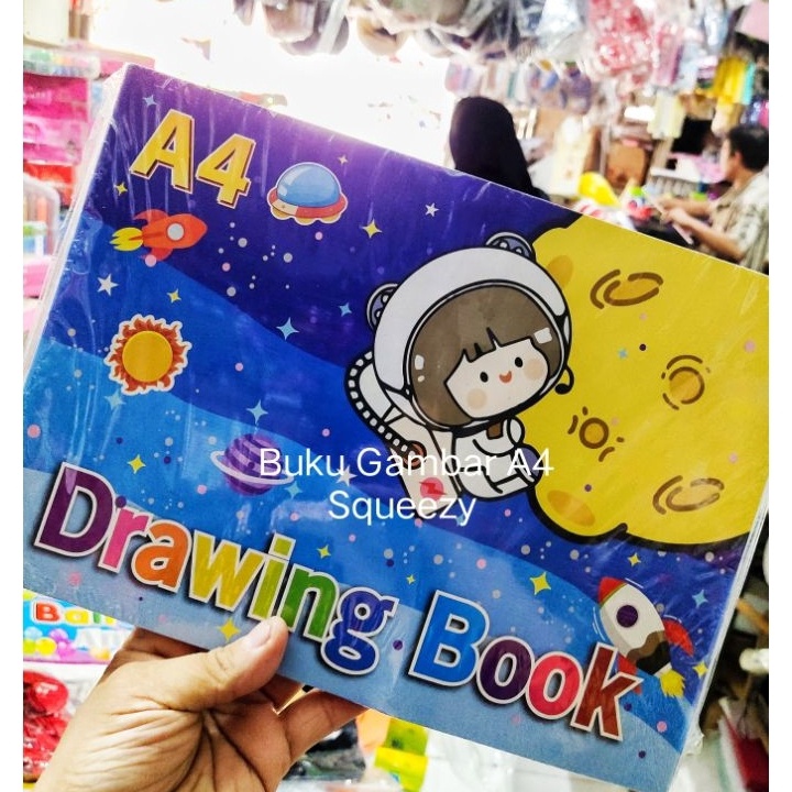 

HOT PRODUK Buku Gambar A4 Squeezy 1pack isi 1buku