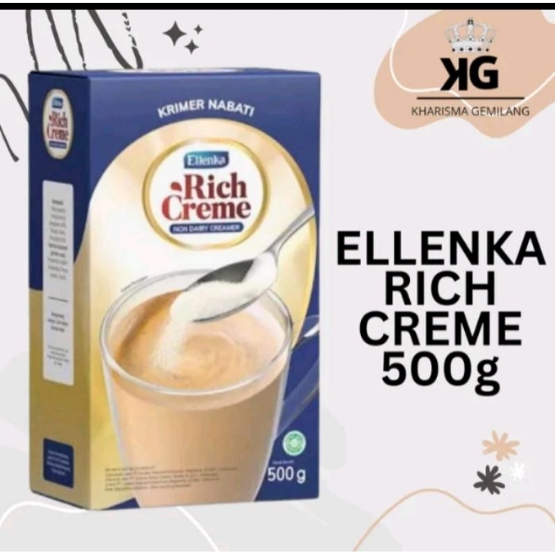 

ELENKA RICH CREME 500G 1 BOX creme non Dairy cremer Bubuk krimer Nabati Rich CREME murah