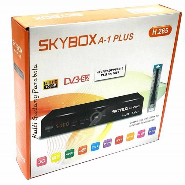 KI3 Receiver Parabola Skybox A1 Plus H 265 HEVC AVS