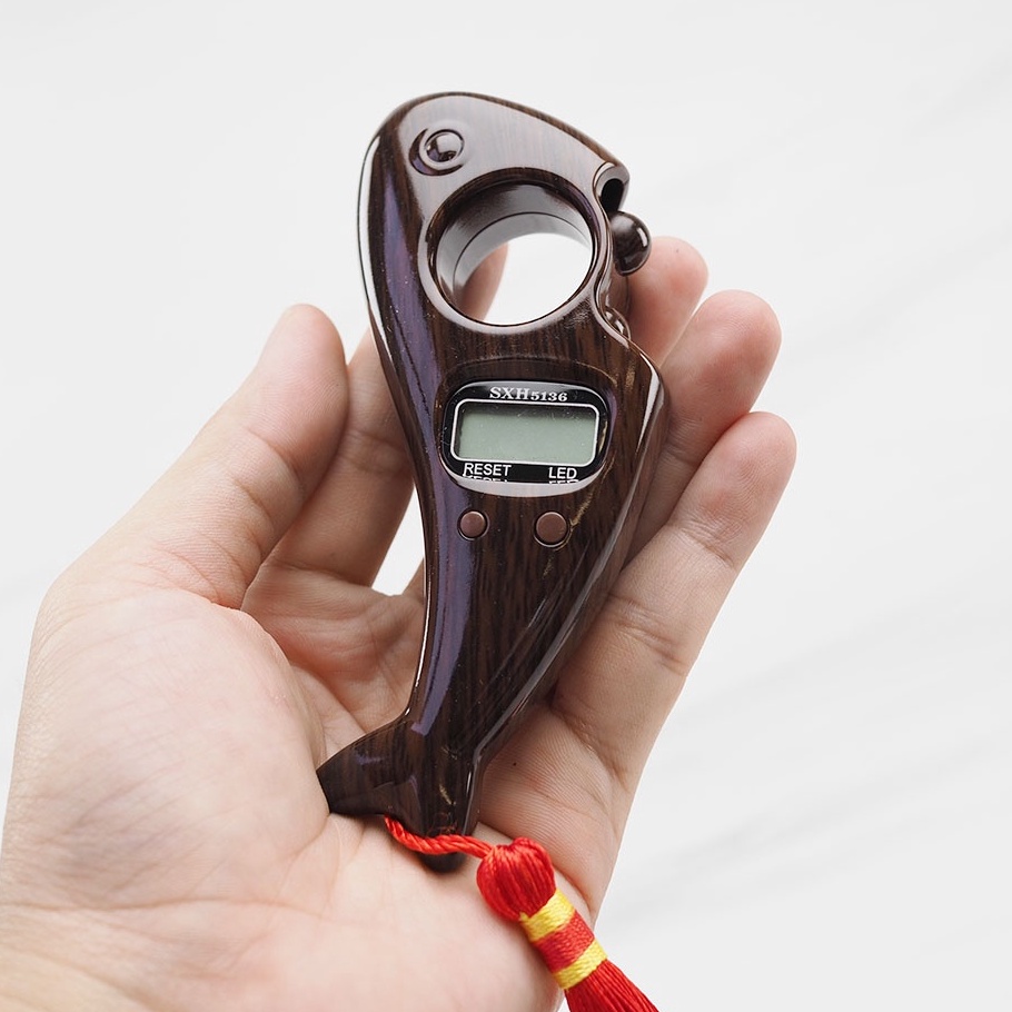 TREND tasbih digital model kayu led untuk dzikir alat hitung sholat premium