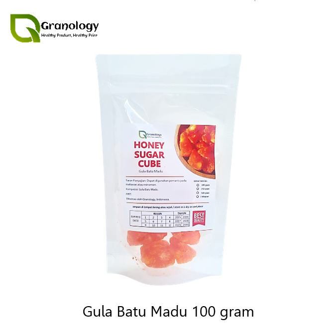 

Organic Honey Sugar Cube / Gula Batu Madu (100 gram) by Granology