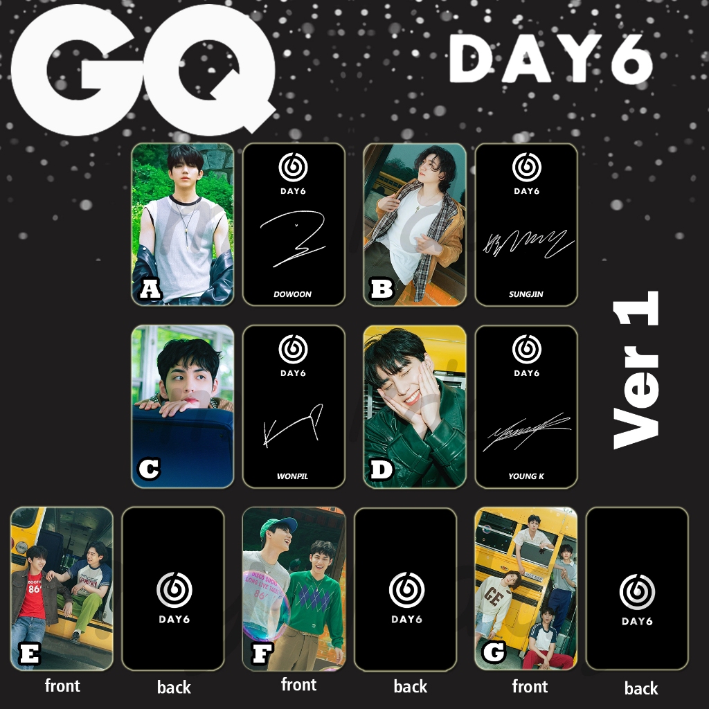 PC-1765, Unofficial Photocard DAY6 G Q 2 sisi