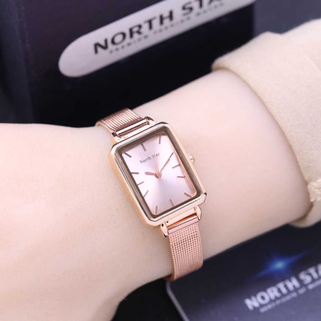JAM TANGAN WANITA NORTH STAR MINI RANTAI PASIR FREE BOX EXCLUSIVE