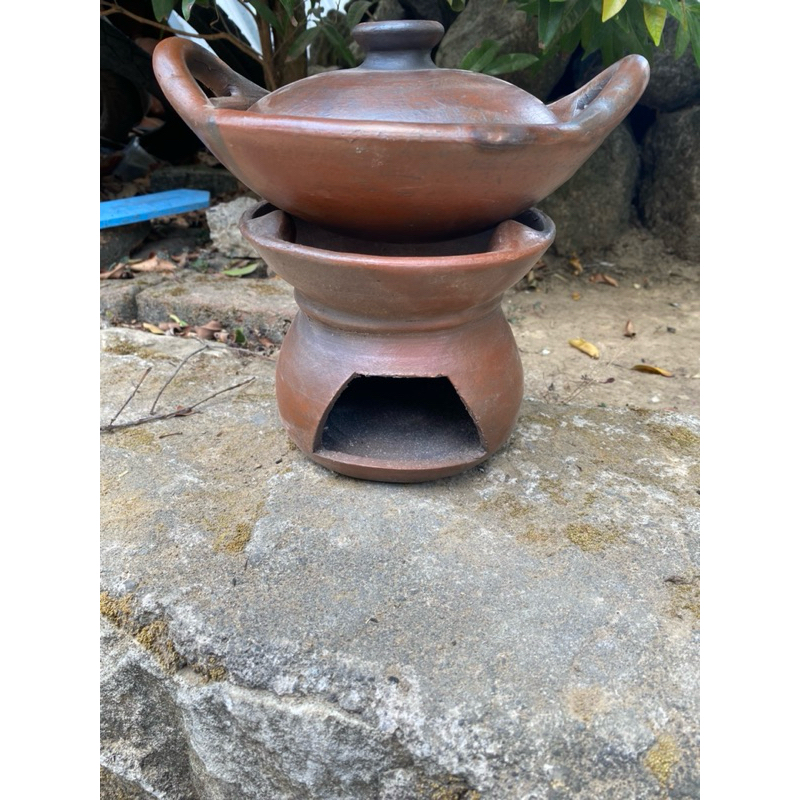 wajan serabi tanah liat satu set