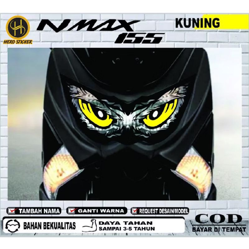 Sticker Stiker Lampu Nmax 155 Stiker Lampu Variasi Nmax old 155 Stiker Lampu Depan Nmax old 155