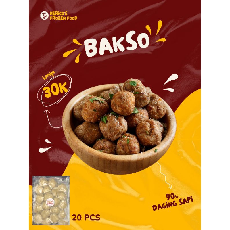 

Bakso Herico's (frozen food) 20pcs (⁠｡⁠♡⁠‿⁠♡⁠｡⁠)