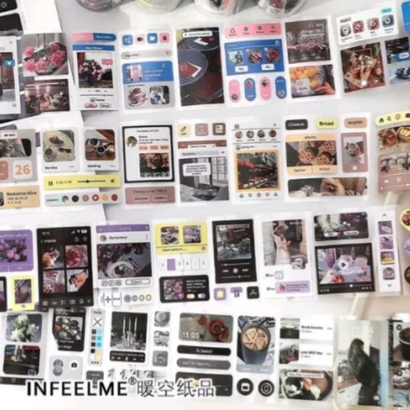 

35 cm modern life and balet deco sticker hp bujo casing