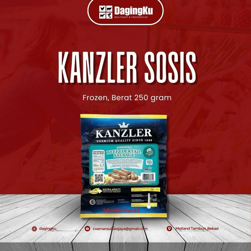 

Kanzler Sosis cooktail 250Grm