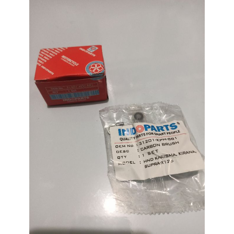 ARANG STATER CARBON BRUSH DINAMO STATER HONDA KPH KARISMA KIRANA SUPRA X125 ORIGINAL INDOPARTS