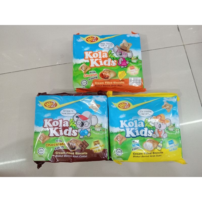 

Biskuit Winwin kola kids with keju/coklat/susu