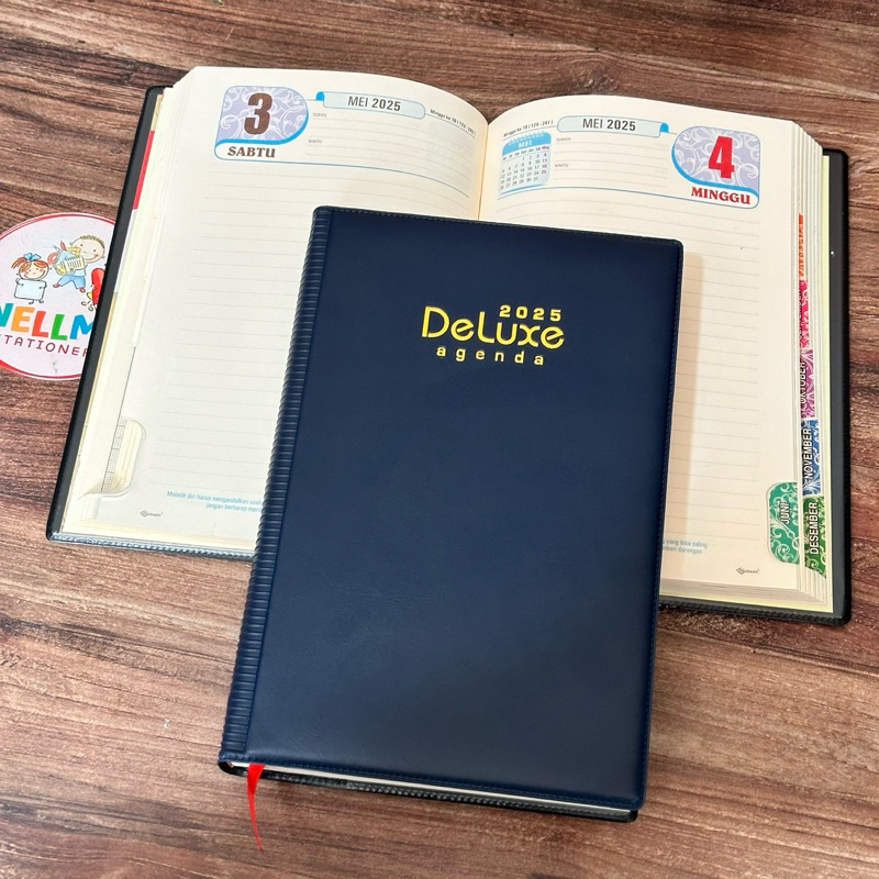 

Agenda Deluxe 2025 Kertas HVS Tebel