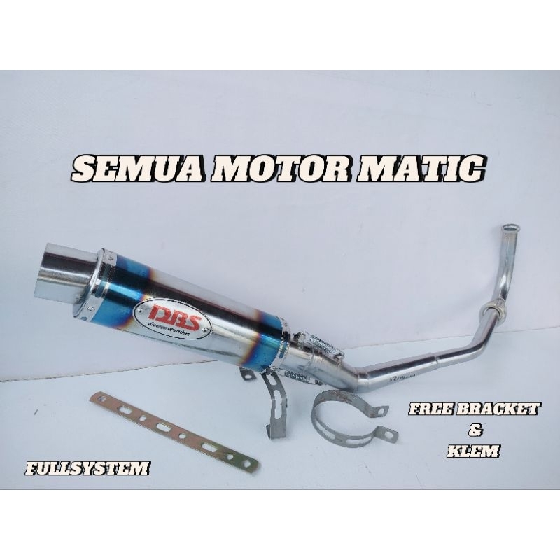 knalpot racing DBS semua motor honda matic.beat karbu,beat pgm-fi,beat esp-fi,vario 110 karbu/techno