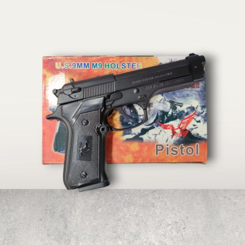 Korek Api Pistol Isi Gas Model Bereta Besi M9