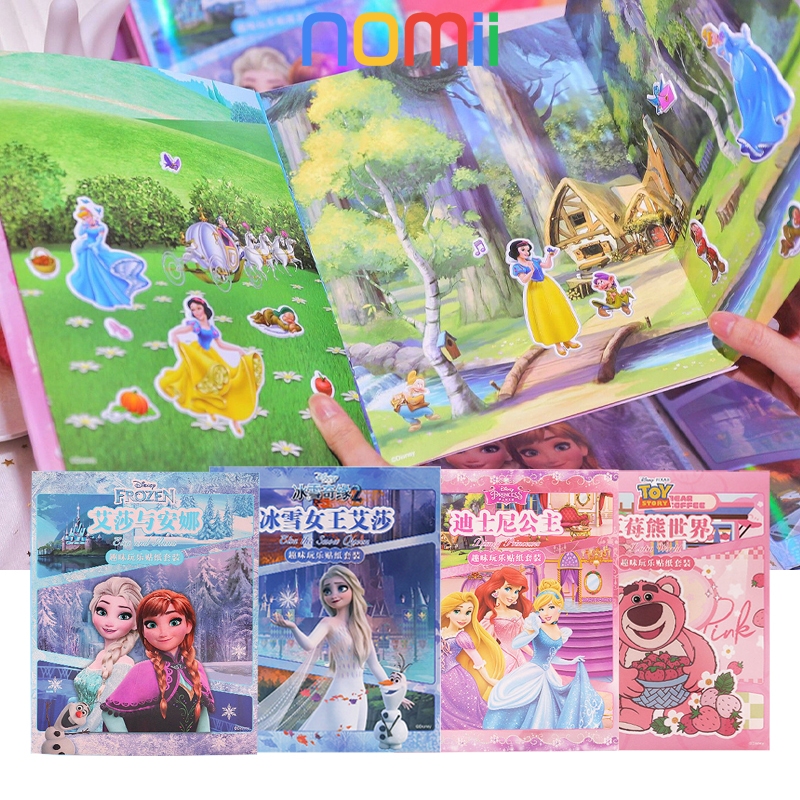 

Quiet Book Sticker Frozen Buku Mainan Edukasi Bongkar Pasang Busy Book Anak Sticker Frozen Elsa