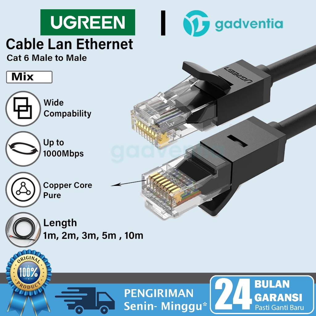 Ugreen Kabel Lan Cat 8 Ethernet Internet Modem Rj45 Cat8 Gigabit Cat 7 Cat 6 5meter 10meter
