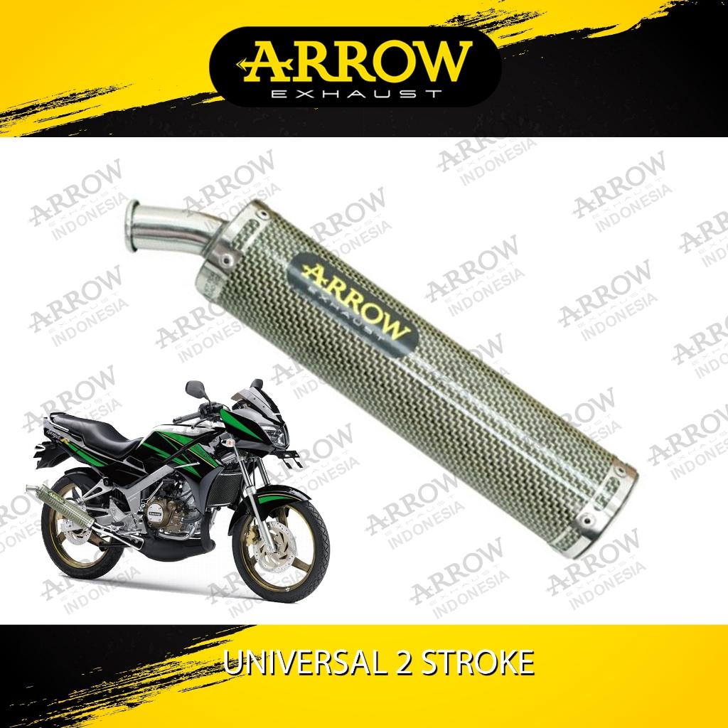 Knalpot Arrow Motor 2 Tak / Arrow Exhaust 2 Stroke Universal Silencer
